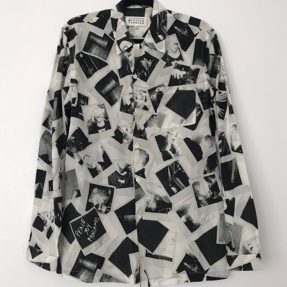 Maison Margiela silk polaroid shirt